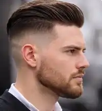 Modern skin fade haircut
