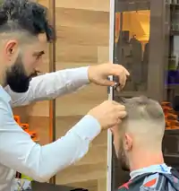 Low fade with beard trim